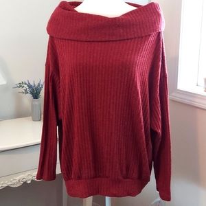 SUPER COZY COWL NECK SLOUCH
